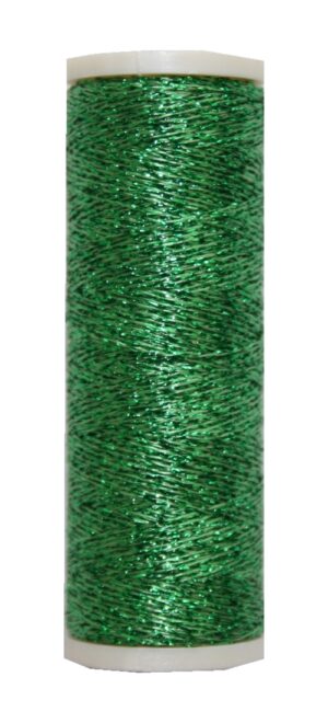 Metallic Stickgarn METALUX Beilauffaden 60 m grün (0316)