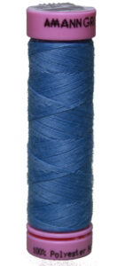 Zwirn 100 % Polyester ASPO PES 120 Amann blau bleu 100 m (0272)