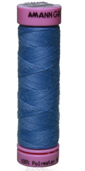 Zwirn 100 % Polyester ASPO PES 120 Amann blau bleu 100 m (0272)