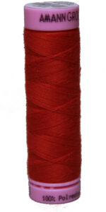 Zwirn 100 % Polyester ASPO PES 120 Amann rot 100 m (0503)