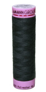 Zwirn 100 % Polyester ASPO PES 120 Amann grün dunkelkhaki 100 m (0943)