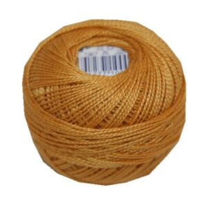 PERLOVKA Kreuzstichgarn Baumwolle Perlgarn 10g 85m braun (7232)