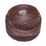 PERLOVKA Kreuzstichgarn Baumwolle Perlgarn 10g 85m braun (7632)