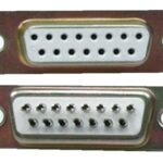 D-Sub Stecker 15 polig weiblich Lötanschluss 2 Stück (0228)