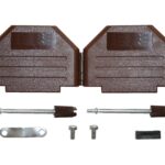 D-Sub Steckergehäuse Gehäuseschalen 25polig /44HD braun (0268)