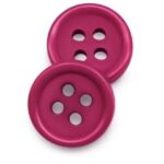 Knopf Knöpfe 10mm 4 loch alt rosa 10 Stück (0219)