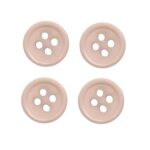 Knopf Knöpfe 20mm 4 loch beige 4 Stück (0208)