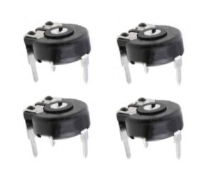 Potentiometer PT-10 Trimmer 100 Ohm horizontal liegend 4 Stück (0000)