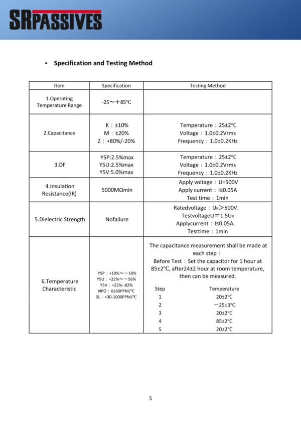 Keramikkondensator Keramik Kondensator 10pF 1000V 5 Stück (30014)