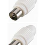 Koaxialstecker Stecker 9,5mm weiblich 2 Stück (0001)