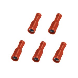 Rundsteckhülse Rundstecker Stecker 4mm 1,5mm2 rot 5 Stück (0208)