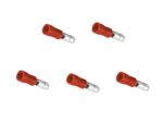Rundstecker Stecker 4mm 1,5mm2 rot 5 Stück (0220)