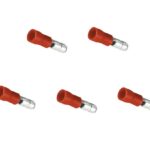 Rundstecker Stecker 4mm 1,5mm2 rot 5 Stück (0220)