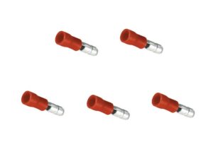 Rundstecker Stecker 4mm 1,5mm2 rot 5 Stück (0220)