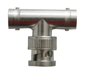 BNC-Stecker T-Kupplung Adapter silber (0238)