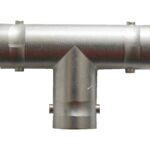 BNC-Stecker T-Kupplung Adapter silber (0239)
