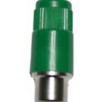 Cinchstecker Cinchkupplung grün Lötanschluss 1 Stück (0348)