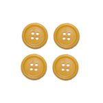 Knopf Knöpfe 20mm 4 loch orange mandarine 4 Stück (0233)
