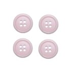 Knopf Knöpfe 20mm 4 loch rose 4 Stück (0240)