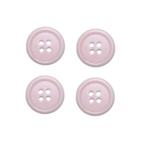 Knopf Knöpfe 20mm 4 loch rose 4 Stück (0240)
