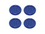 Knopf Knöpfe 23mm 4 loch blau 4 Stück (0241)