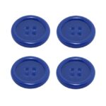 Knopf Knöpfe 23mm 4 loch blau 4 Stück (0241)