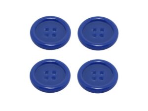 Knopf Knöpfe 23mm 4 loch blau 4 Stück (0241)