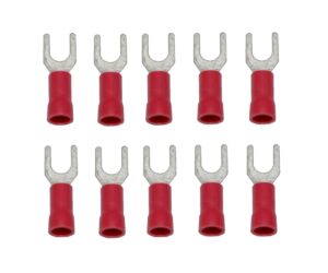 Gabelstecker Steckverbinder Stecker rot M4 10 Stück (0015)