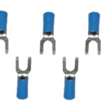 Gabelstecker Steckverbinder Stecker blau M5 2,5mm2 10 Stück (0016)