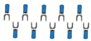 Gabelstecker Steckverbinder Stecker blau M5 2,5mm2 10 Stück (0016)