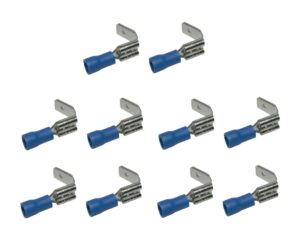 Steckverbinder Stecker blau 6,3mm 10 Stück (0024)