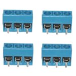 Anreihklemme Printklemme Klemme 3-polig blau 4 Stück (0260)