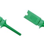 Mini Prüf-Clip Abgreifklemme Prüfspitze grün 2 Stück (0300)