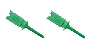 Mini Prüf-Clip Abgreifklemme Prüfspitze grün 2 Stück (0300)