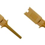 Mini Prüf-Clip Abgreifklemme Prüfspitze gelb 2 Stück (0301)