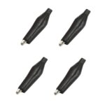 Krokoklemme Abgreifklemme Klemme schwarz teilisoliert 4 Stück (0303)