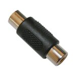 Cinchstecker Cinchkupplung Buchse-Buchse schwarz (0315)