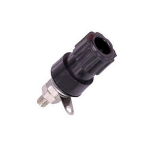 Laborbuchse Bananenbuchse Buchse 4mm Einbau schwarz (0330)