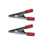 Krokoklemme Abgreifklemme Klemme rot teilisoliert 2 Stück (0355)