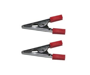 Krokoklemme Abgreifklemme Klemme rot teilisoliert 2 Stück (0355)