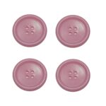 Knopf Knöpfe 25mm 4 loch rosa 4 Stück (0243)
