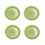 Knopf Knöpfe 20mm 4 loch lindgrün 4 Stück (0235)