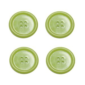 Knopf Knöpfe 20mm 4 loch lindgrün 4 Stück (0235)