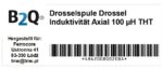 Drosselspule Drossel Induktivität Axial 100 µH THT 5 Stück (0019)
