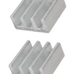 Kühlkörper Aluminium 11x11x5 silber 2 Stück (0048)