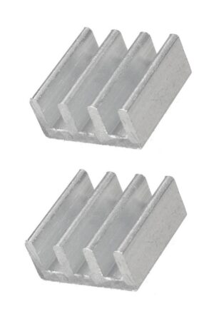 Kühlkörper Aluminium 11x11x5 silber 2 Stück (0048)