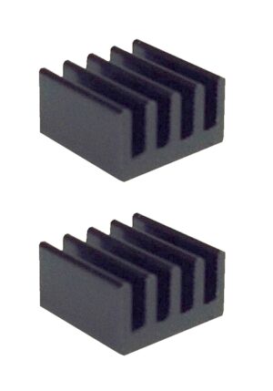 Kühlkörper Aluminium 8,8x8,8,5x5mm schwarz 2 Stück (0127)