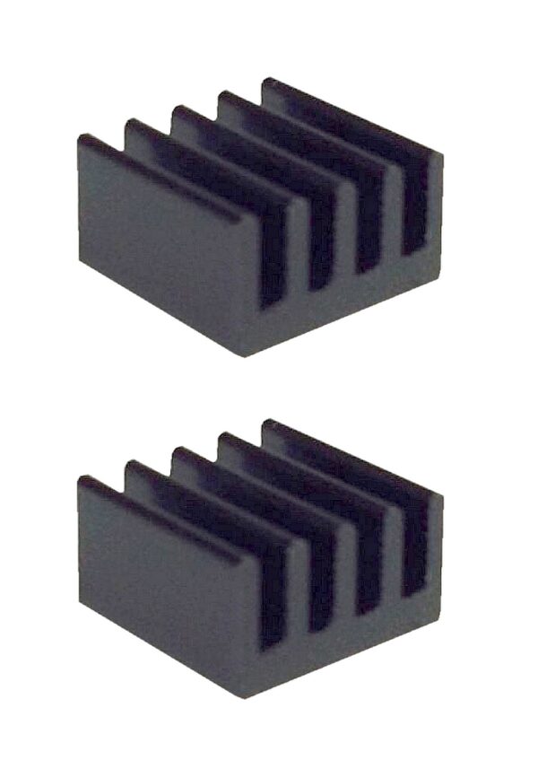 Kühlkörper Aluminium 8,8x8,8,5x5mm schwarz 2 Stück (0127)