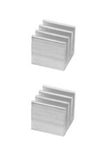 Kühlkörper Aluminium 10x10x10mm silber Raspberry PI Arduino 2 Stück (0128)