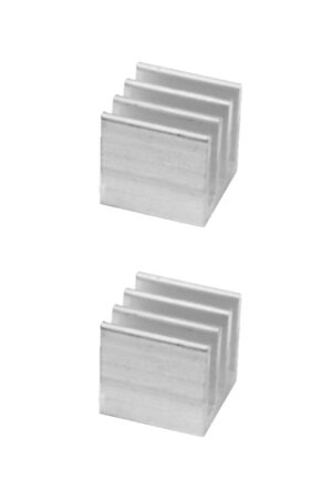 Kühlkörper Aluminium 10x10x10mm silber Raspberry PI Arduino 2 Stück (0128)